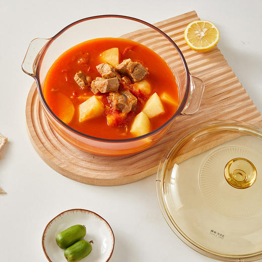 神田|绣渤意耐热玻璃锅 2L/ 3.5L /4.1L/ 5L 商品图4