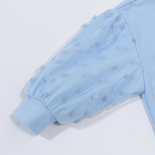 【商场同款】迪士尼童装女童甜美网纱拼接套头卫衣 商品图6