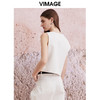 VIMAGE纬漫纪春季新款显瘦英式无袖背心短马甲上衣女V2103729 商品缩略图4