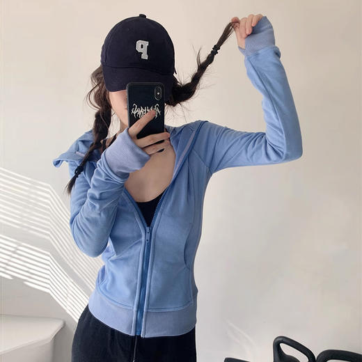 裁缝学苑AX164瑜伽外套纸样女装连帽拉链运动外套衣服样板图纸 商品图4