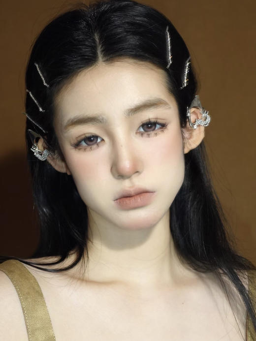 【大直径】EALLAGIRL-渐变黑粉/浪漫情诗-14.5mm【年抛 0-800度 无525/575】 商品图7