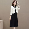 时尚内搭黑色连衣裙，七分袖短款洋气外套两件套QYM-XQD-11C2303-L 商品缩略图1