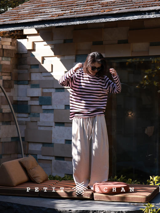 PETIT SCHAN小闪 CLO#101 nothing无一物  亚麻棉混纺针织面料休闲裤/打坐裤 商品图4