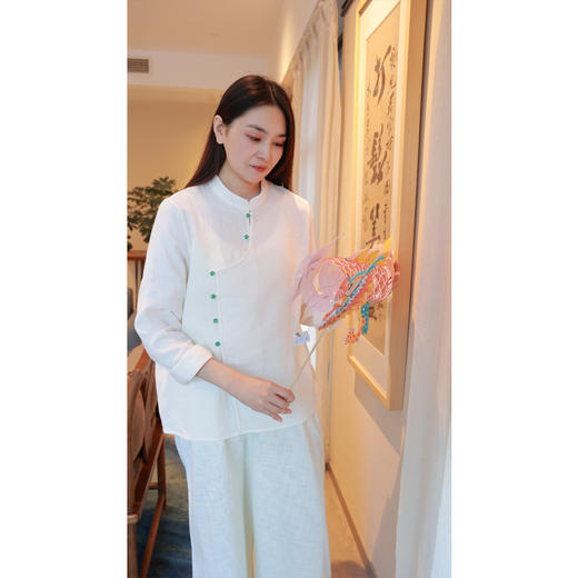 【抖音专属】【春思系列】阔腿裤（23809535凝脂） 商品图1