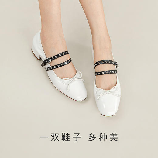 7or9-配饰 黑色气眼长版饰带 商品图2