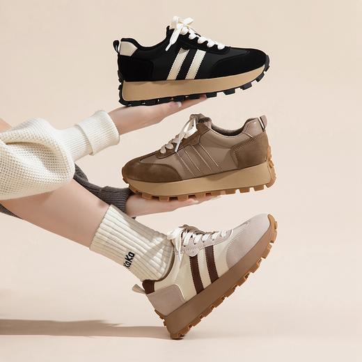 ZHR老爹鞋女冬季新款百搭加绒加厚保暖复古运动风休闲棉鞋 商品图12