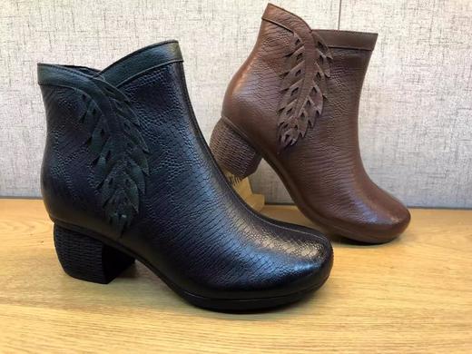 豪行冬季新品真皮加绒女棉靴21492781大码40、41 商品图3