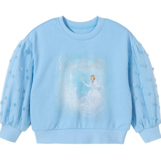 【商场同款】迪士尼童装女童甜美网纱拼接套头卫衣 商品图7