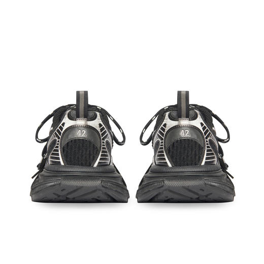 BALENCIAGA 巴黎世家 男士黑白网眼和聚氨酯老爹鞋 黑色 734734 W3XL1 1090 商品图2