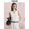 VIMAGE纬漫纪春季新款显瘦英式无袖背心短马甲上衣女V2103729 商品缩略图3