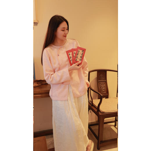 【线上专属】【春思系列】圆领小衫（24710128-十样锦） 商品图1