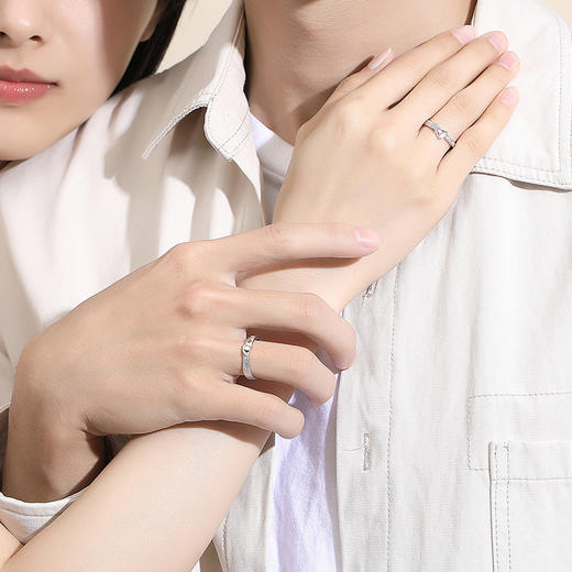 【相恋冥王星】S925银星球情侣戒指【JHY-C000671B】 商品图2