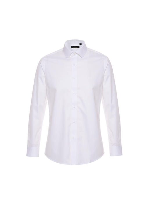 callisto白色全棉免烫长袖衬衫 STSTL139C 商品图0