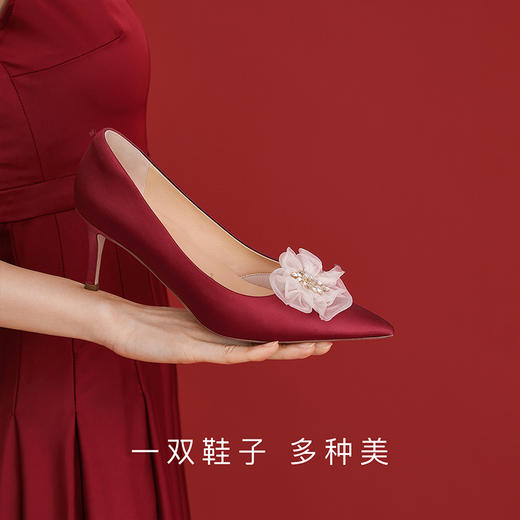 7or9-配饰 蝴蝶兰手工花朵前扣 商品图2