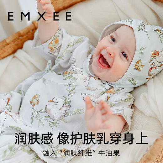 【宝宝服饰】嫚熙宝宝连体衣夏季纱罗短袖和尚服外出服新生婴儿连体衣 商品图3