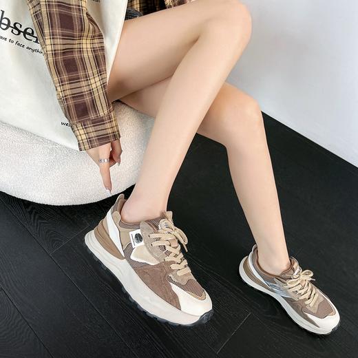 ZHR休闲鞋女鞋2024春季新款时尚百搭减龄清透网面厚底舒适女鞋 商品图11