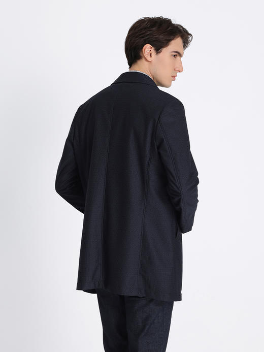 callisto藏青弹力混纺风衣  STFES052C 商品图2