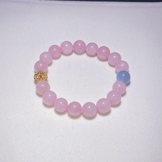 马达加斯加粉水晶手串 手链 珠径10MM左右  首饰饰品 商品图4