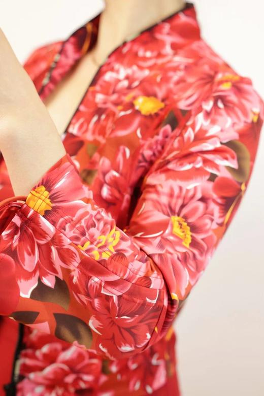 爆款好货 限量款 中式领夹克-福运红 商品图3