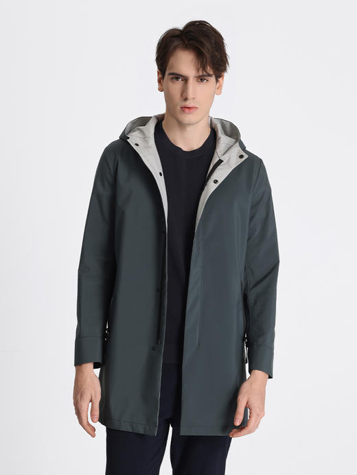 callisto绿色记忆仿棉感风衣  STFES006T 商品图0