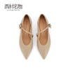 西村名物2024春季新款单鞋女细跟酒杯跟尖头复古气质玛丽珍X24AE10111 商品缩略图2
