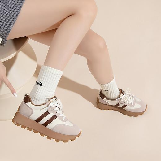 ZHR老爹鞋女冬季新款百搭加绒加厚保暖复古运动风休闲棉鞋 商品图2