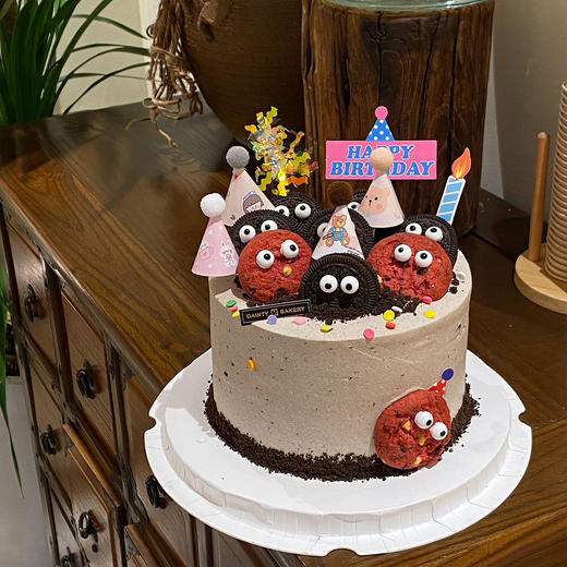 男士蛋糕 | 奥利奥小煤球蛋糕6寸8寸加高（纯动物奶油新鲜水果夹心 提前2天预定） 商品图1