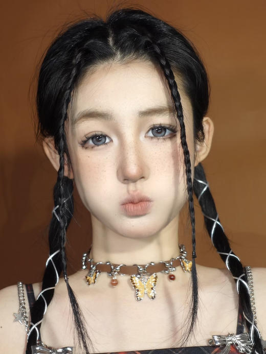 【大直径】EALLAGIRL-渐变黑灰/失眠日记-14.5mm【年抛 0-800度 无525/575】 商品图3