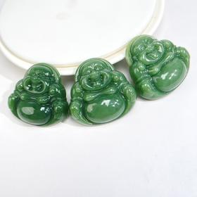 36608碧玉吊坠-菠菜绿大佛公