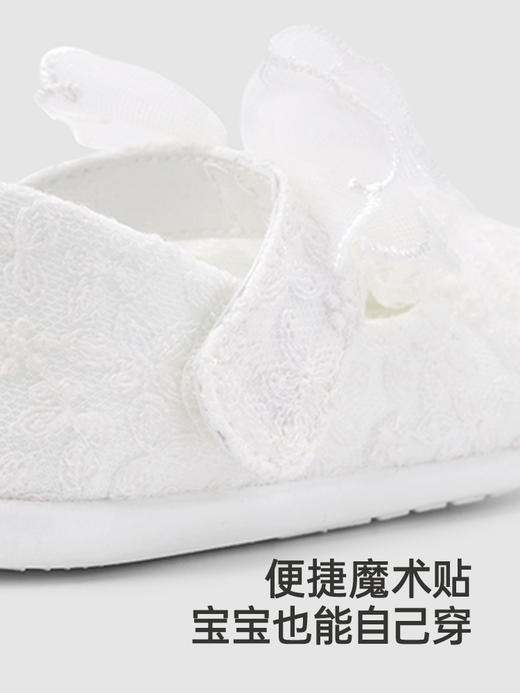 英氏儿童鞋婴儿步前鞋女宝蕾丝休闲鞋袜鞋公主鞋YFXKJ2Q006A 商品图4