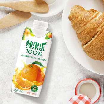 百事可乐纯果乐 100%果汁330ml*8礼盒款（橙4+葡萄2+苹果2）整箱装 商品图5