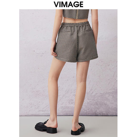 VIMAGE纬漫纪夏季新款高腰显瘦休闲短裤女V2105724 商品图4