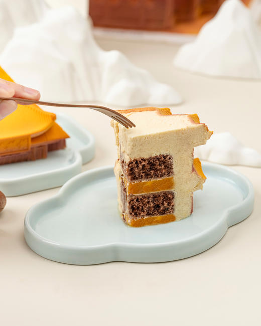 鹤鹤有楼-香草榛子芒果碧根果巧克力慕斯生日蛋糕（6.8磅） 商品图5