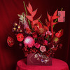 《龙行龘龘》富贵鸟大花蕙兰北美冬青牡丹菊红掌弗洛伊德新年插花 商品缩略图10
