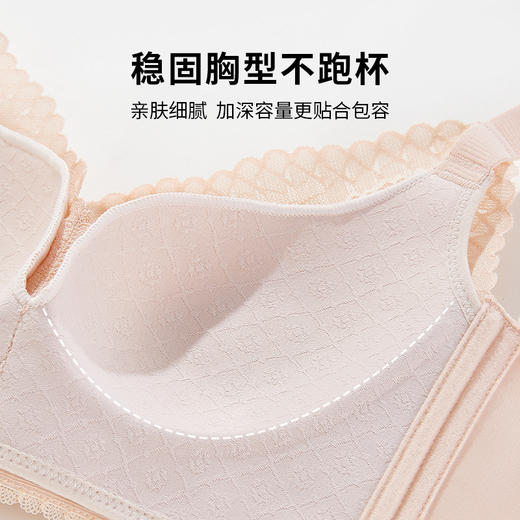 雅黛丽内衣女大胸显小薄款性感蕾丝文胸无钢圈收副乳防下垂女胸罩 商品图2