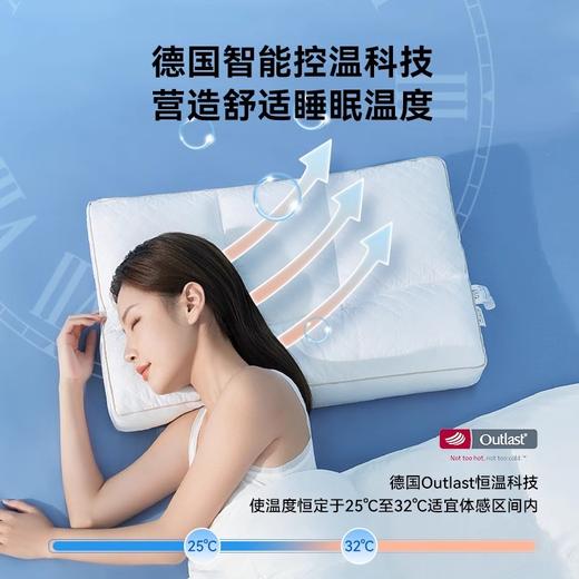 谷梦 恒温枕头护颈椎助睡眠枕芯深度睡觉专用侧睡分区助眠安神枕头 48*74cm 商品图1