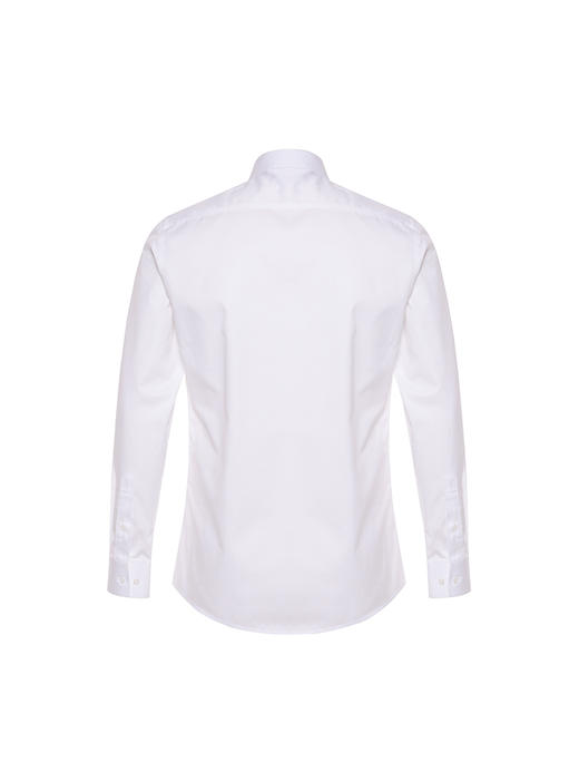 callisto白色全棉免烫长袖衬衫 STSTL139C 商品图2