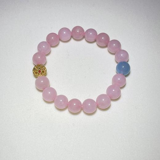 马达加斯加粉水晶手串 手链 珠径10MM左右  首饰饰品 商品图3