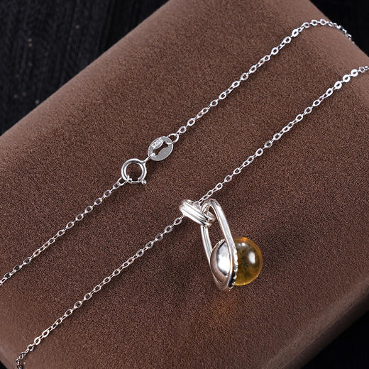 子佩集S925银【晨初】套链项链【DSD8186】蓝珀2401 商品图3