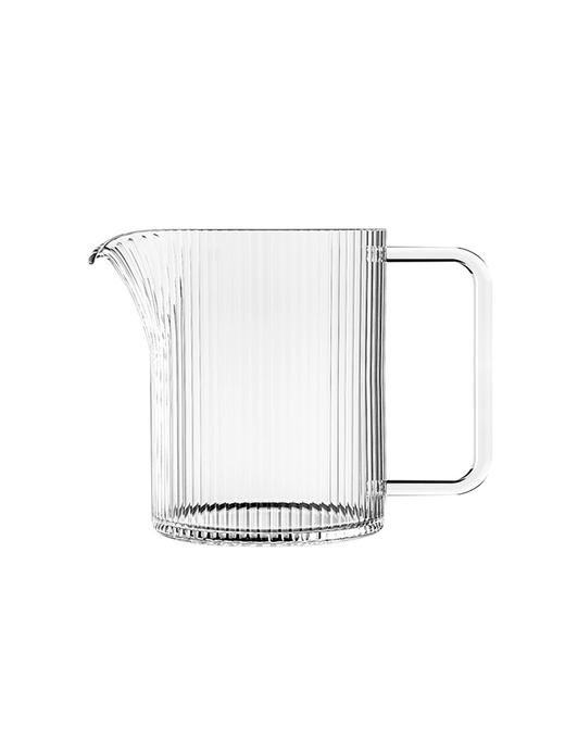 小罐茶公道杯高绷硅玻璃加厚耐热家用泡茶杯茶竖条纹公杯350ml 商品图3