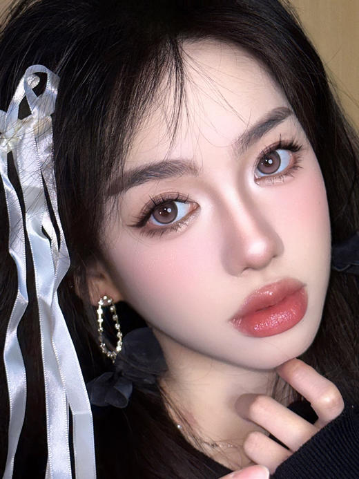 【大直径】EALLAGIRL-渐变黑粉/浪漫情诗-14.5mm【年抛 0-800度 无525/575】 商品图5