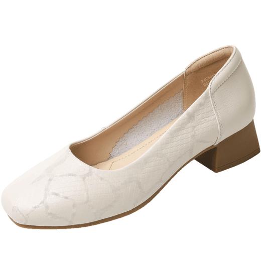 信诺舒适高跟鞋女2024新款春季中粗跟软底皮鞋中年妈妈鞋婚宴单鞋24C5009-1 商品图2