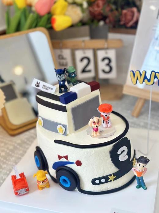 小汽车半翻糖蛋糕加高款 商品图3