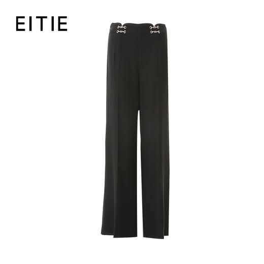 EITIE爱特爱春季新款干练百搭高腰显瘦直筒裤7705408 商品图5