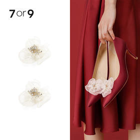 7or9-配饰 蝴蝶兰手工花朵前扣