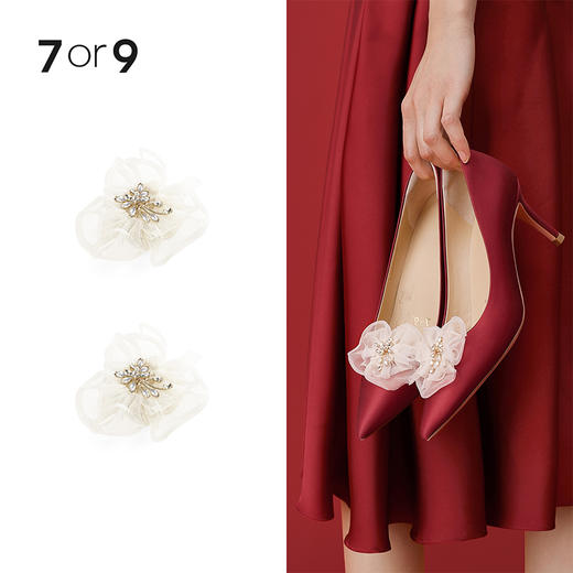 7or9-配饰 蝴蝶兰手工花朵前扣 商品图0