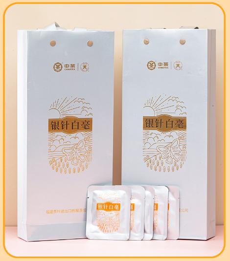 中茶 5722 2022年条状饼干茶银针白毫白茶 100g 商品图0