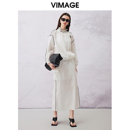VIMAGE纬漫纪春季新款显瘦休闲外套V2103712 商品图1