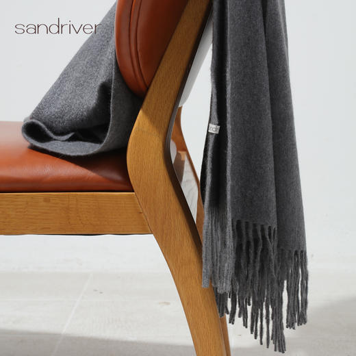 羊绒纯色长款围巾SJF95P599W 商品图3