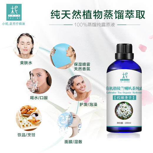 【预售】有机格陵兰喇叭茶纯露 2025当季新露 加拿大进口新鲜纯露 原产地直供 商品图2